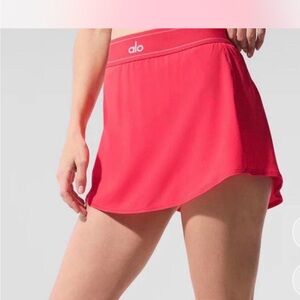 ALO Yoga candy red matchpoint skirt